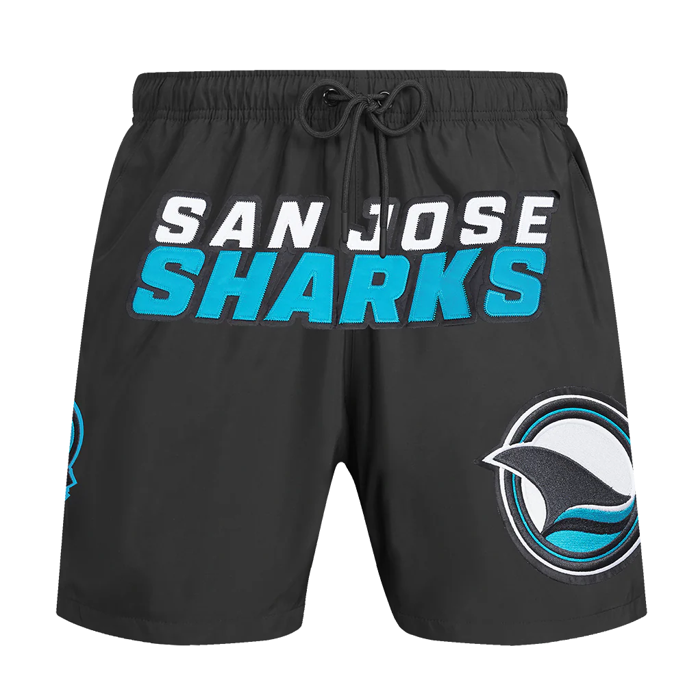 NHL SAN JOSE SHARKS CLASSIC WOVEN MEN'S SHORT (BLACK) - Image 5