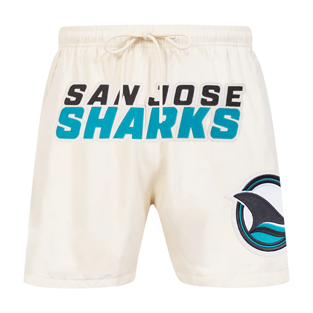 NHL SAN JOSE SHARKS CLASSIC WOVEN MEN'S SHORT (EGGSHELL) - Image 2