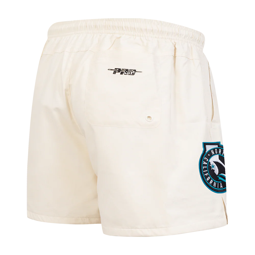 NHL SAN JOSE SHARKS CLASSIC WOVEN MEN'S SHORT (EGGSHELL) - Image 3