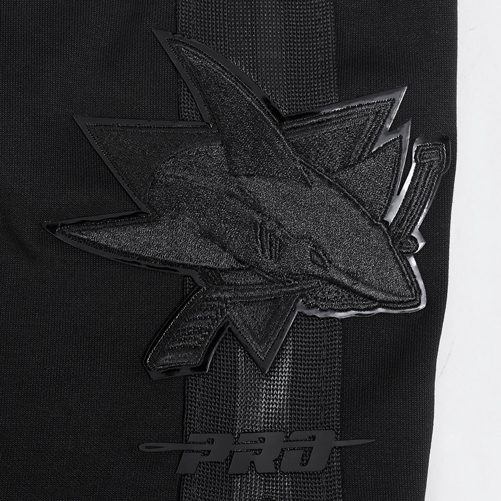NHL SAN JOSE SHARKS TRIPLE BLACK MEN'S DK SHORT (TRIPLE BLACK) - Image 11