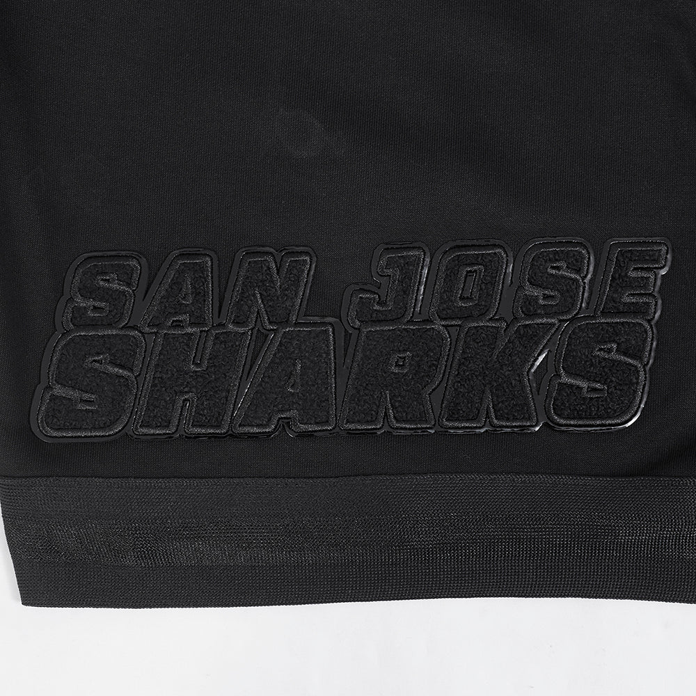 NHL SAN JOSE SHARKS TRIPLE BLACK MEN'S DK SHORT (TRIPLE BLACK) - Image 9