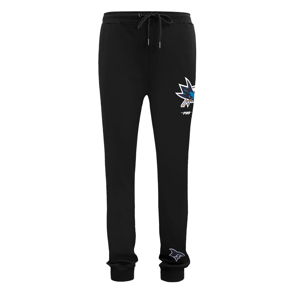 NHL SAN JOSE SHARKS CLASSIC MEN'S CHENILLE DK JOGGER (BLACK) - Image 2