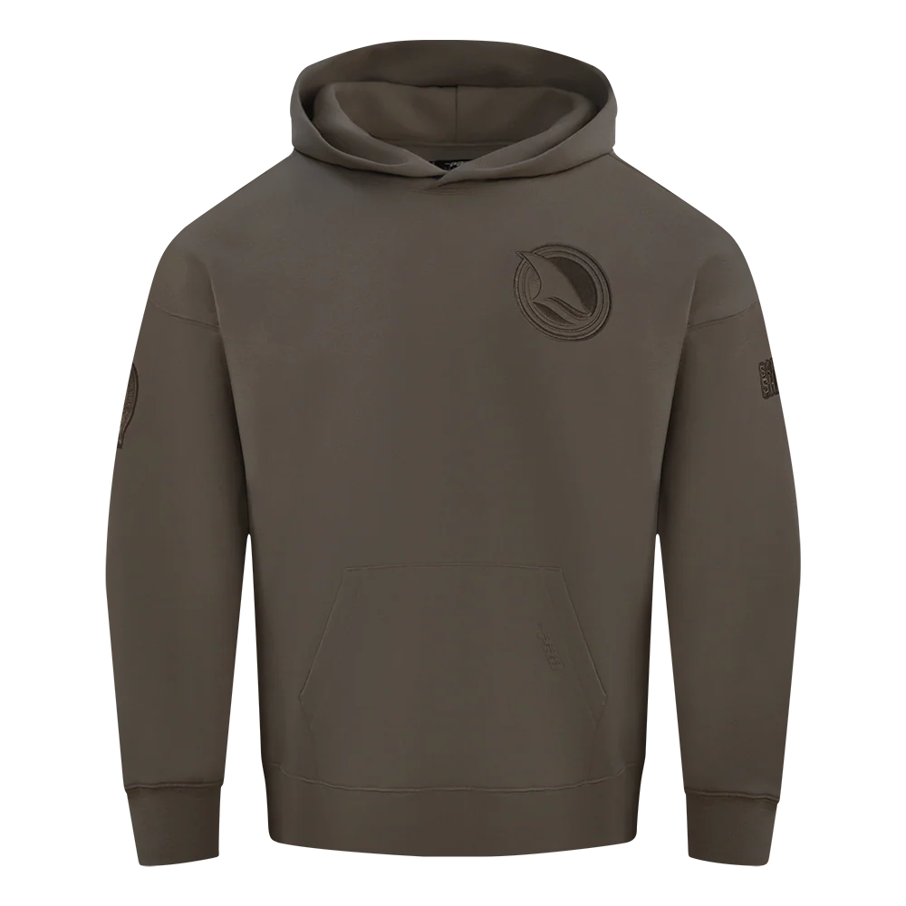NHL SAN JOSE SHARKS NEUTRAL MEN'S DROP SHOULDER PO HOODIE (DARK TAUPE) - Image 3