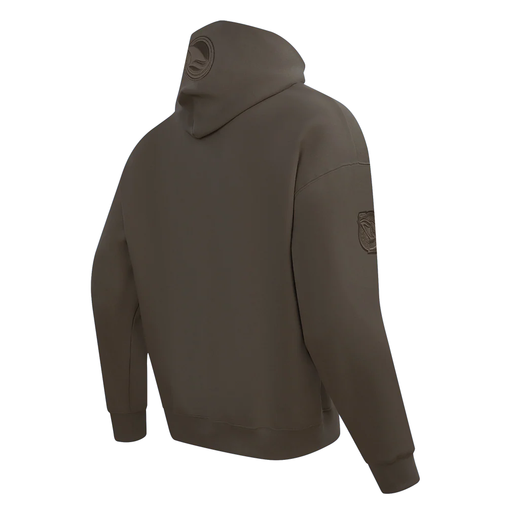 NHL SAN JOSE SHARKS NEUTRAL MEN'S DROP SHOULDER PO HOODIE (DARK TAUPE) - Image 6