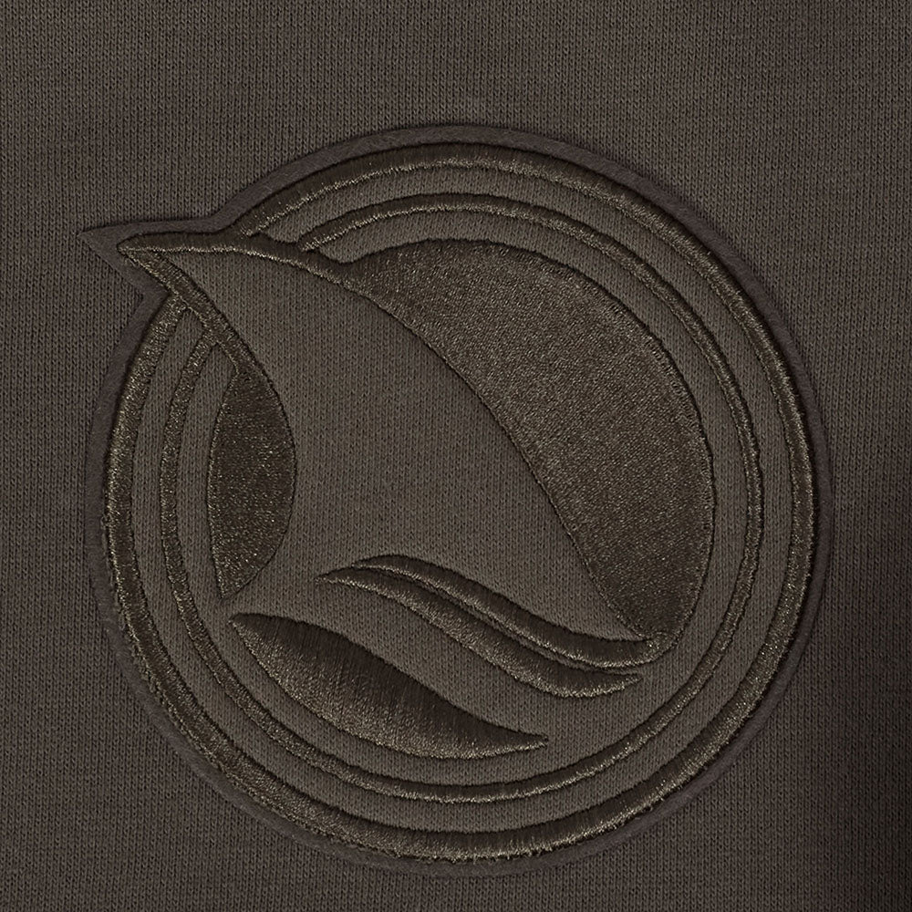 NHL SAN JOSE SHARKS NEUTRAL MEN'S DROP SHOULDER PO HOODIE (DARK TAUPE) - Image 7