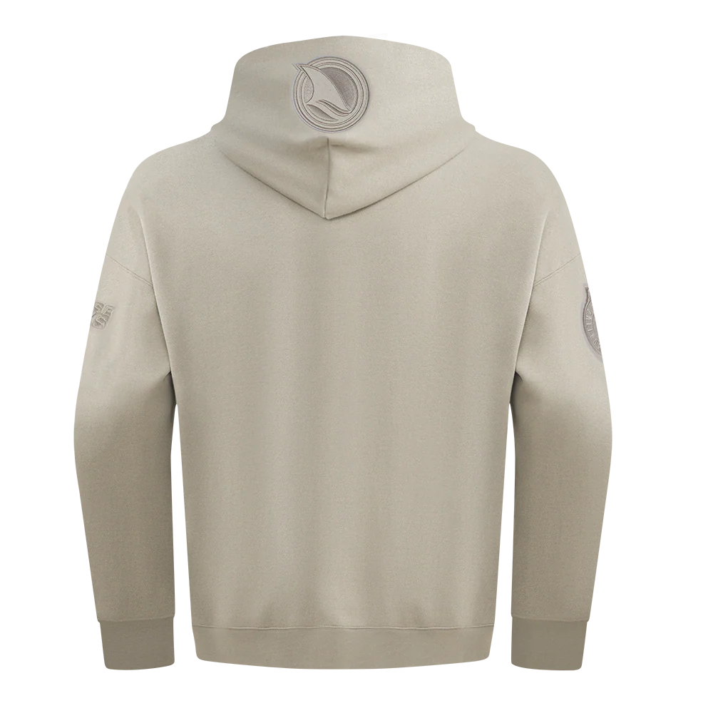 NHL SAN JOSE SHARKS NEUTRAL MEN'S DROP SHOULDER PO HOODIE (TAUPE) - Image 3
