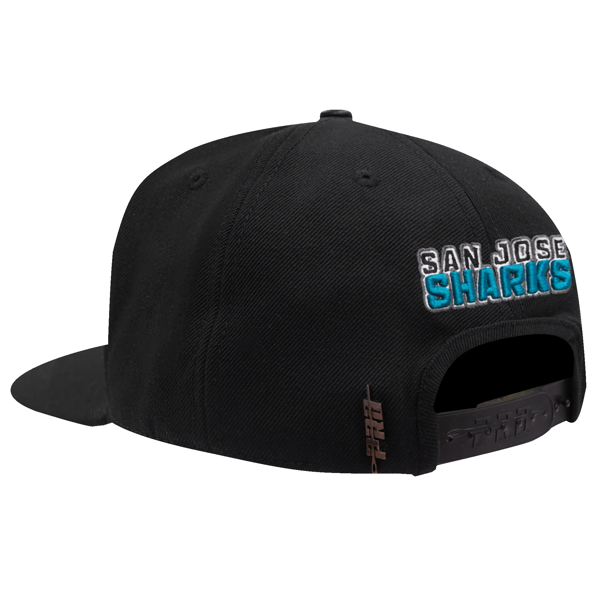 NHL SAN JOSE SHARKS HYBRID UNISEX SNAPBACK HAT (BLACK) - Image 4