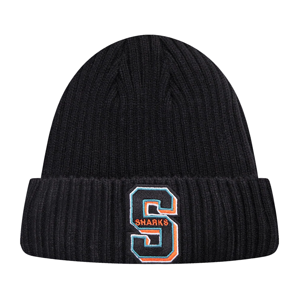 NHL SAN JOSE SHARKS MASH UP BEANIE (BLACK) - Image 2