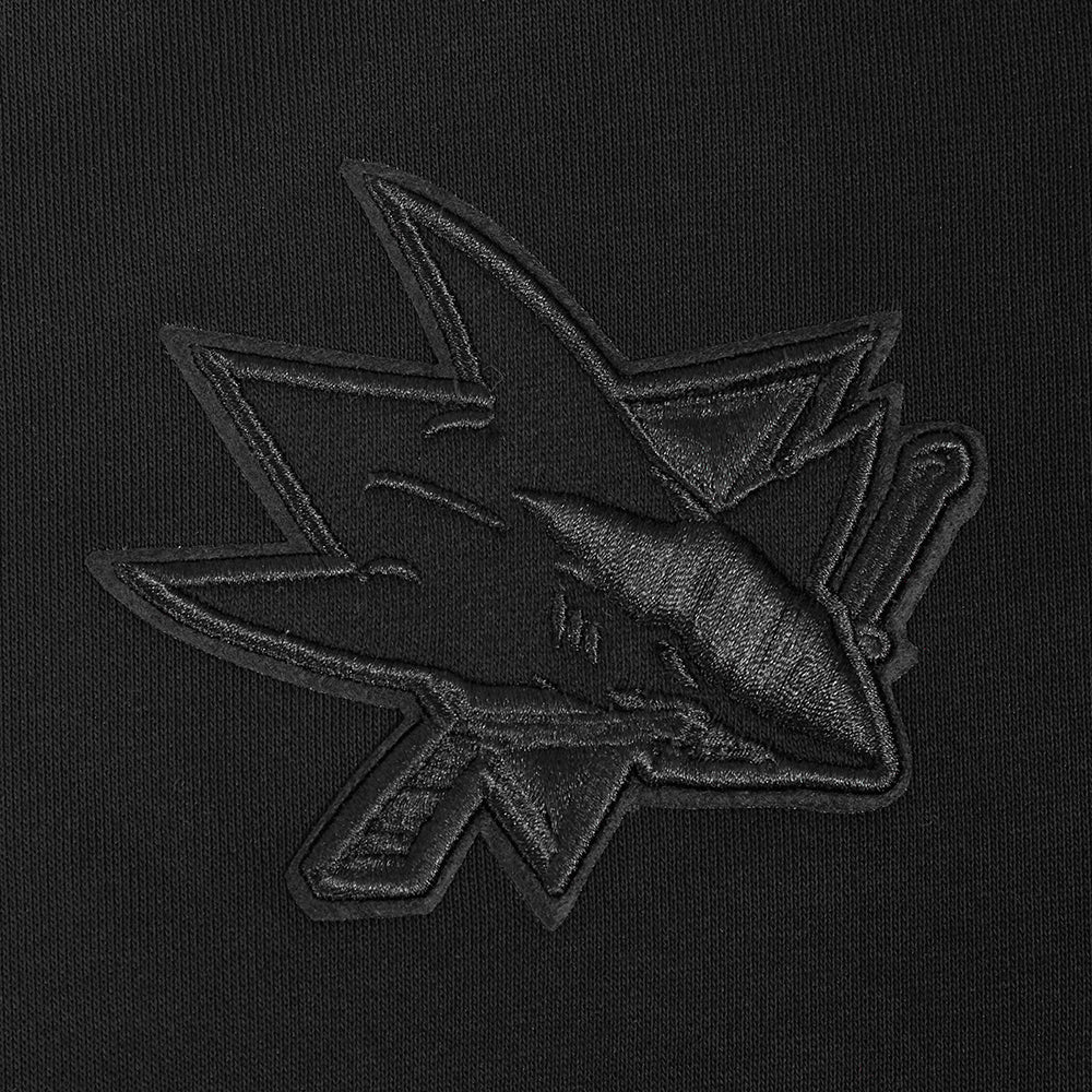 NHL SAN JOSE SHARKS NEUTRAL WOMEN'S CREWNECK (BLACK) - Image 8
