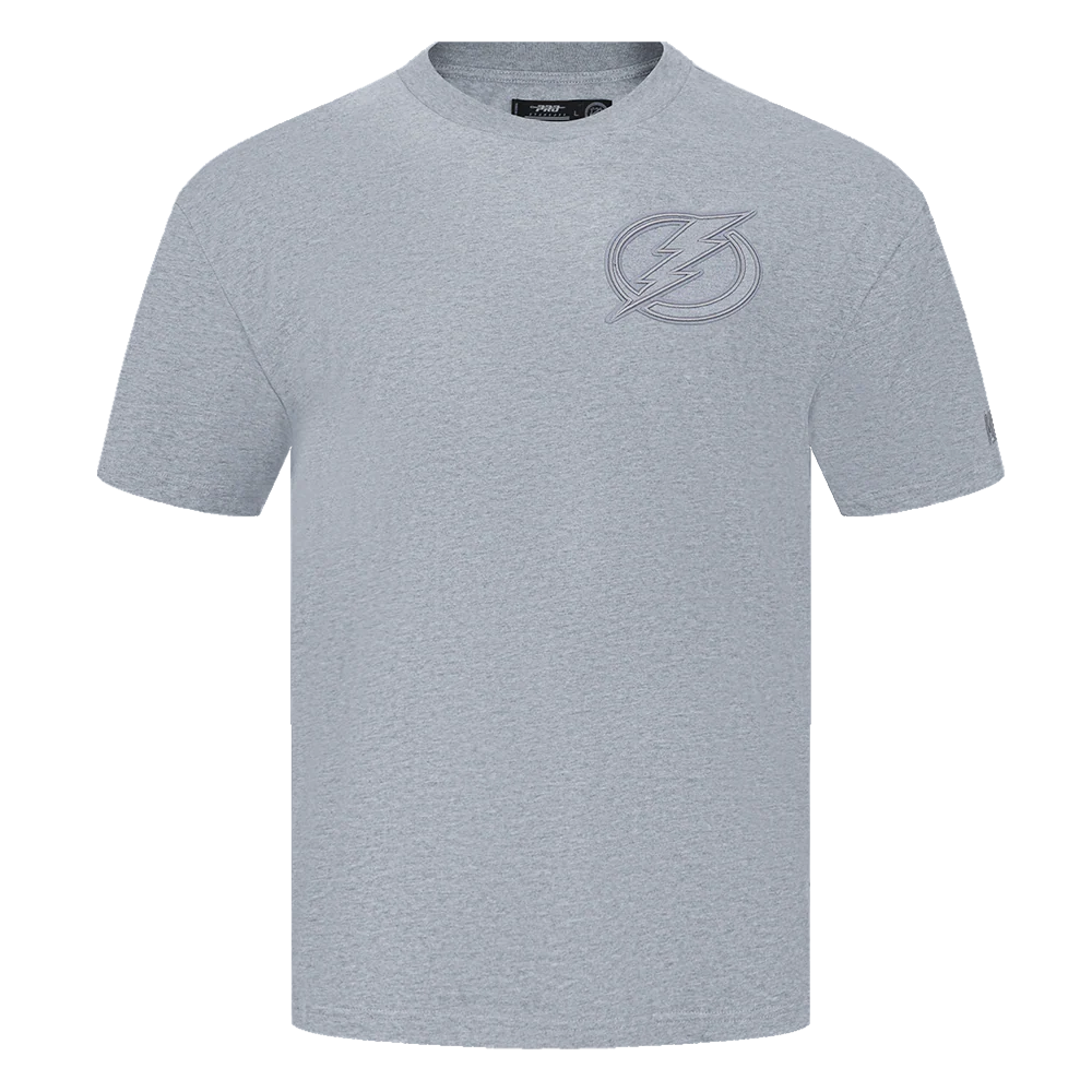NHL TAMPA BAY LIGHTNING NEUTRAL MEN'S DROP SHOULDER TEE (DARK HEATHER GRAY)