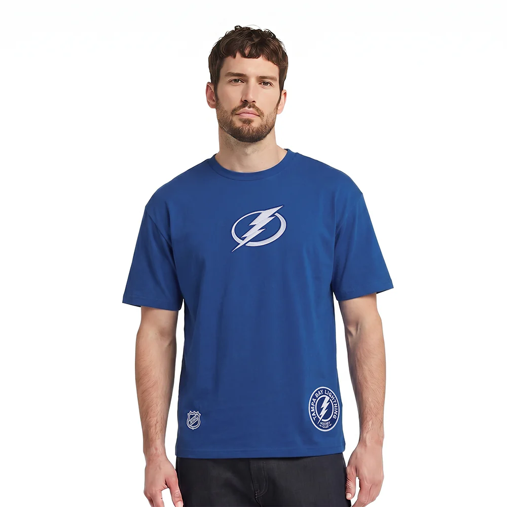 NHL TAMPA BAY LIGHTNING WINGSPAN MEN'S CJ DROP SHOULDER TEE (DODGER BLUE) - Image 2