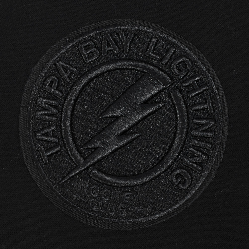 NHL TAMPA BAY LIGHTNING NEUTRAL MEN'S DROP SHOULDER PULLOVER HOODIE (BLACK) - Image 6