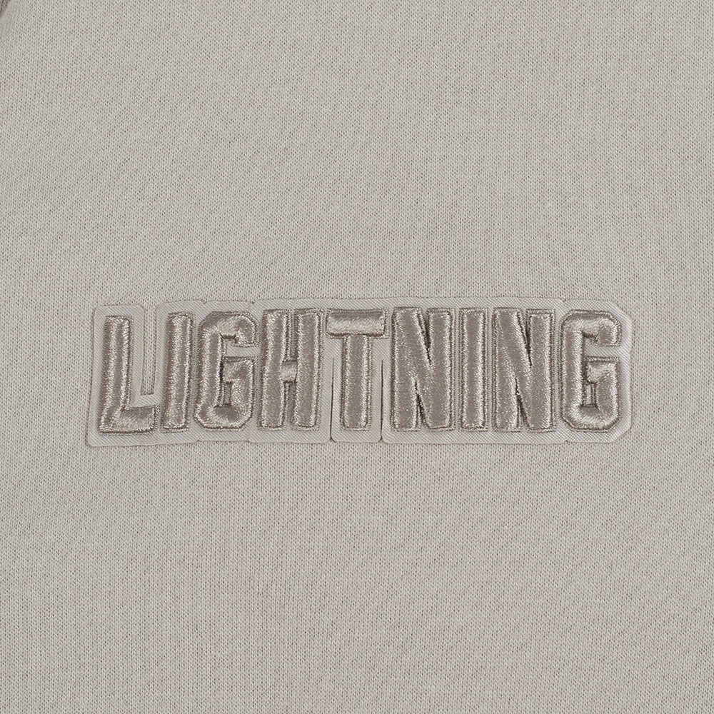 NHL TAMPA BAY LIGHTNING NEUTRAL MEN'S DROP SHOULDER PULLOVER HOODIE (TAUPE) - Image 5