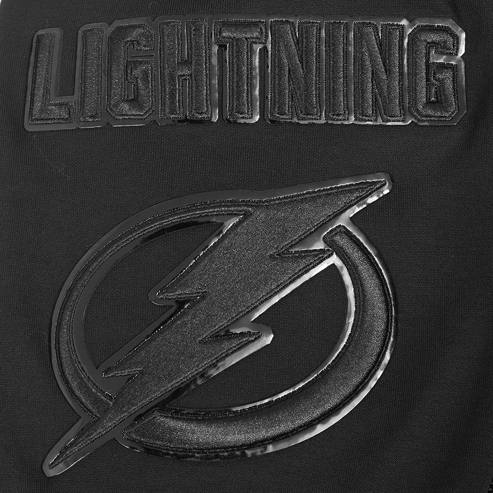 NHL TAMPA BAY LIGHTNING TRIPLE BLACK MEN'S DK FZ PO HOODIE (TRIPLE BLACK) - Image 9
