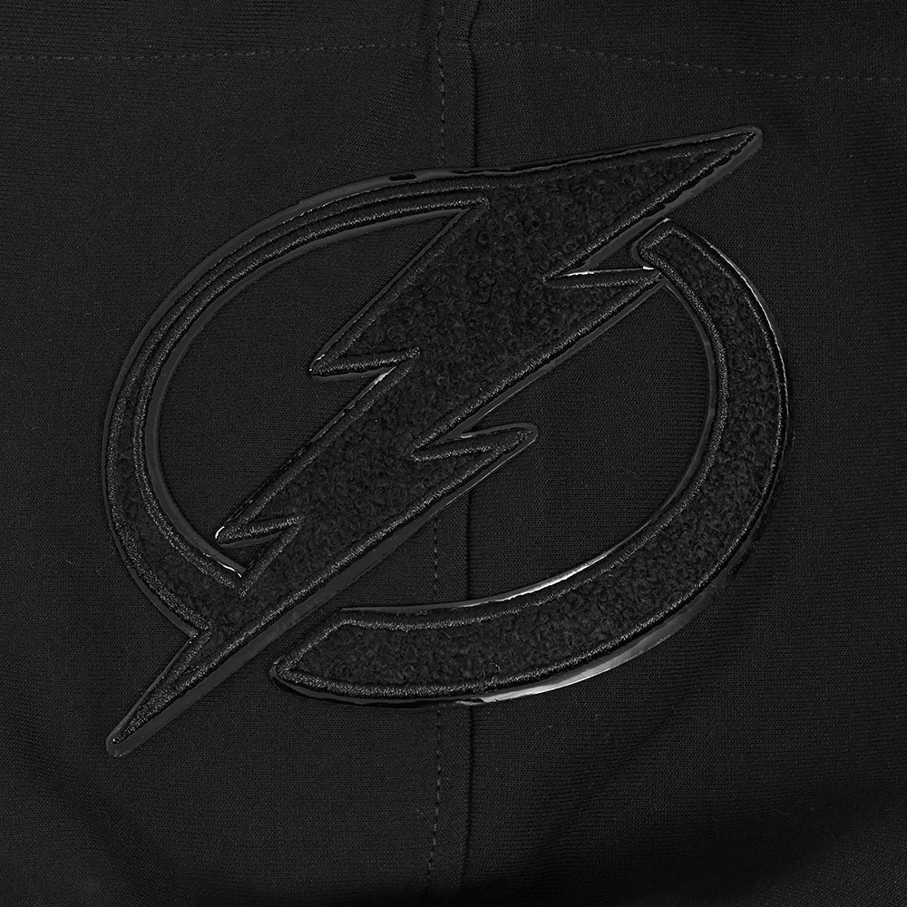 NHL TAMPA BAY LIGHTNING TRIPLE BLACK MEN'S DK PO HOODIE (TRIPLE BLACK) - Image 6