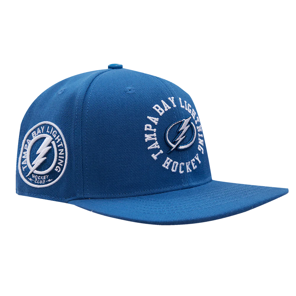 NHL Tampa Bay Lightning HYBRID SNAPBACK HAT (DODGER BLUE) - Image 2