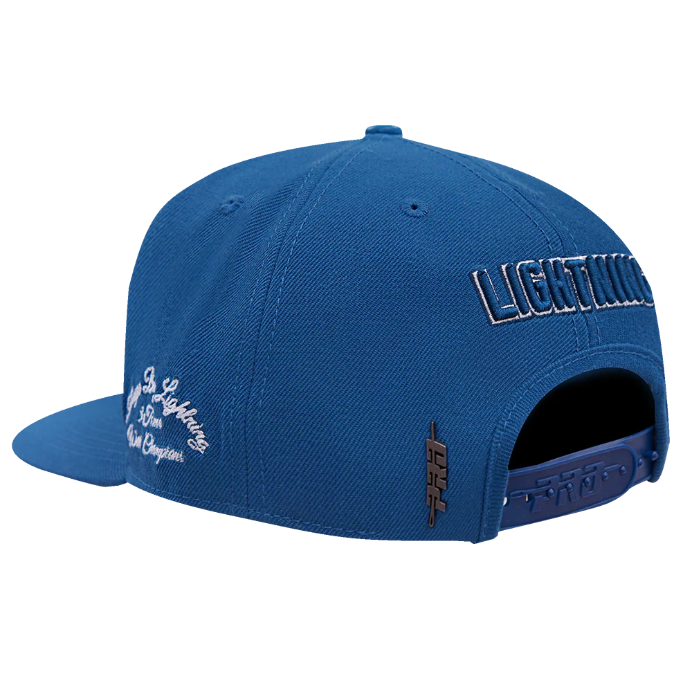 NHL Tampa Bay Lightning HYBRID SNAPBACK HAT (DODGER BLUE) - Image 4