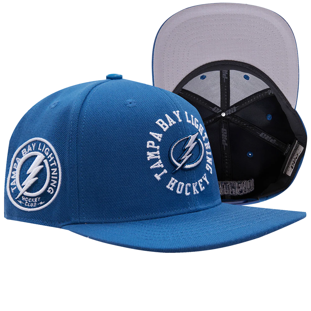 NHL Tampa Bay Lightning HYBRID SNAPBACK HAT (DODGER BLUE) - Image 8