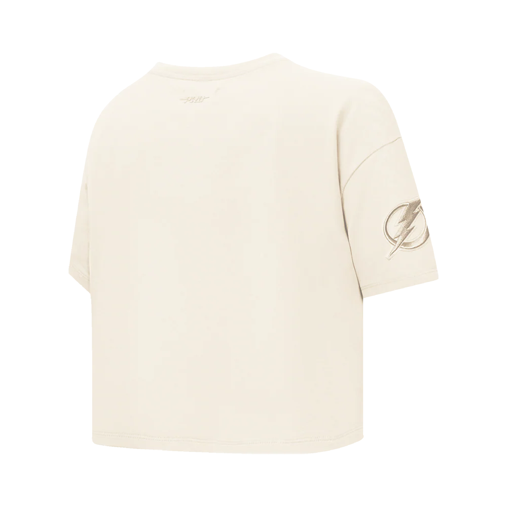 NHL TAMPA BAY LIGHTNING NEUTRAL WOMEN'S BOXY TEE (EGGSHELL) - Image 6