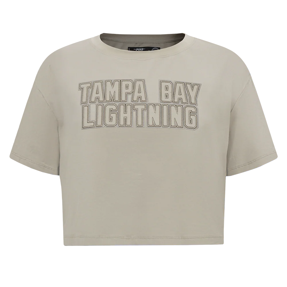 NHL TAMPA BAY LIGHTNING NEUTRAL WOMEN'S BOXY TEE (TAUPE) - Image 3