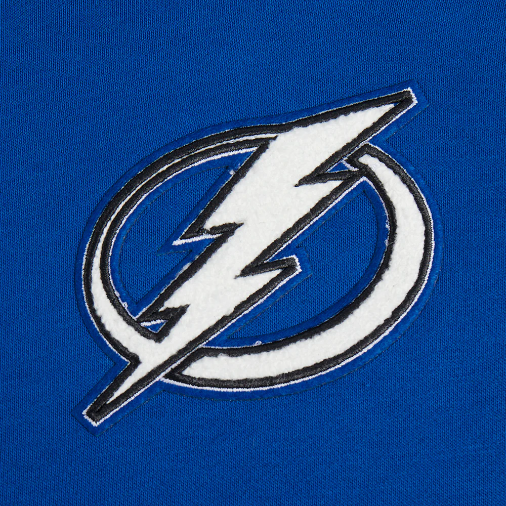 NHL TAMPA BAY LIGHTNING CLASSIC WOMEN'S FLC CROPPED PO HOODIE (DODGER BLUE) - Image 7