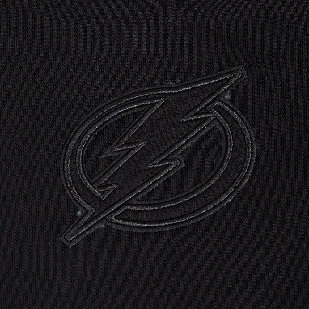 NHL TAMPA BAY LIGHTNING NEUTRAL WOMEN'S CROPPED PULLOVER HOODIE (BLACK) - Image 5