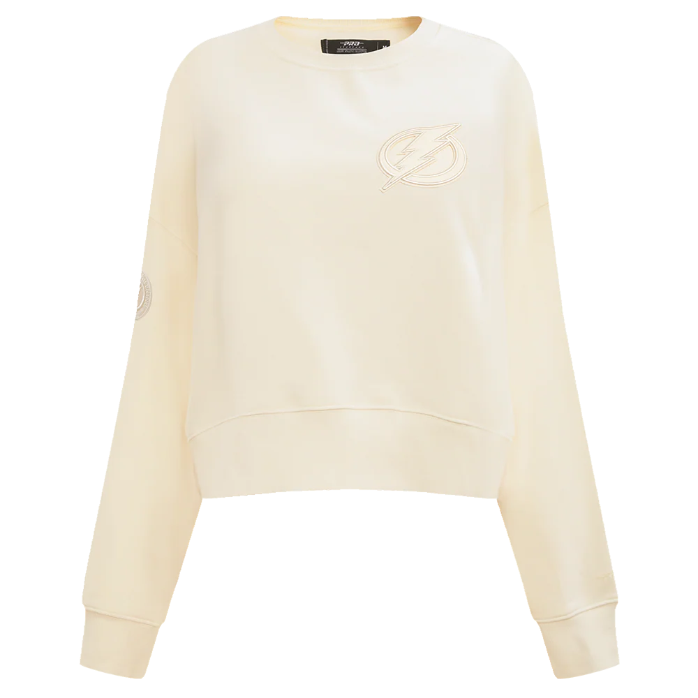 NHL TAMPA BAY LIGHTNING NEUTRAL WOMEN'S CREWNECK (EGGSHELL) - Image 3