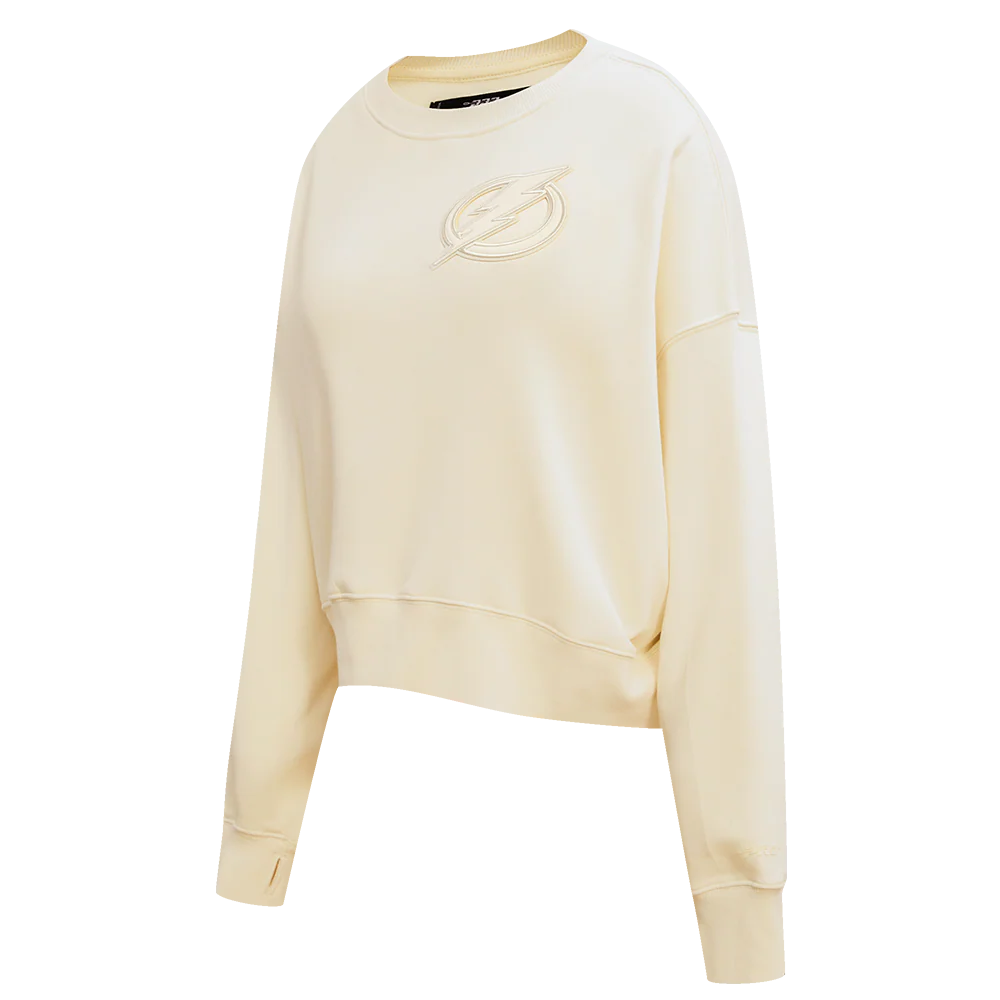 NHL TAMPA BAY LIGHTNING NEUTRAL WOMEN'S CREWNECK (EGGSHELL) - Image 4