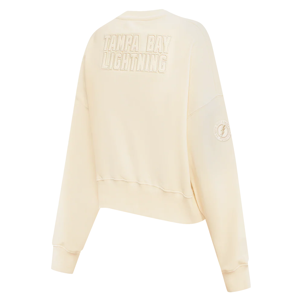 NHL TAMPA BAY LIGHTNING NEUTRAL WOMEN'S CREWNECK (EGGSHELL) - Image 5