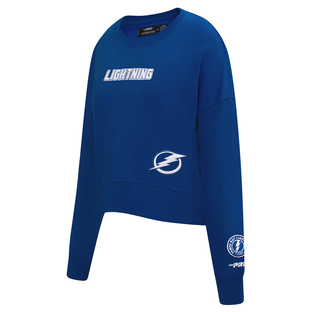 NHL TAMPA BAY LIGHTNING WINGSPAN WOMEN'S FLC CREWNECK (DODGER BLUE) - Image 6