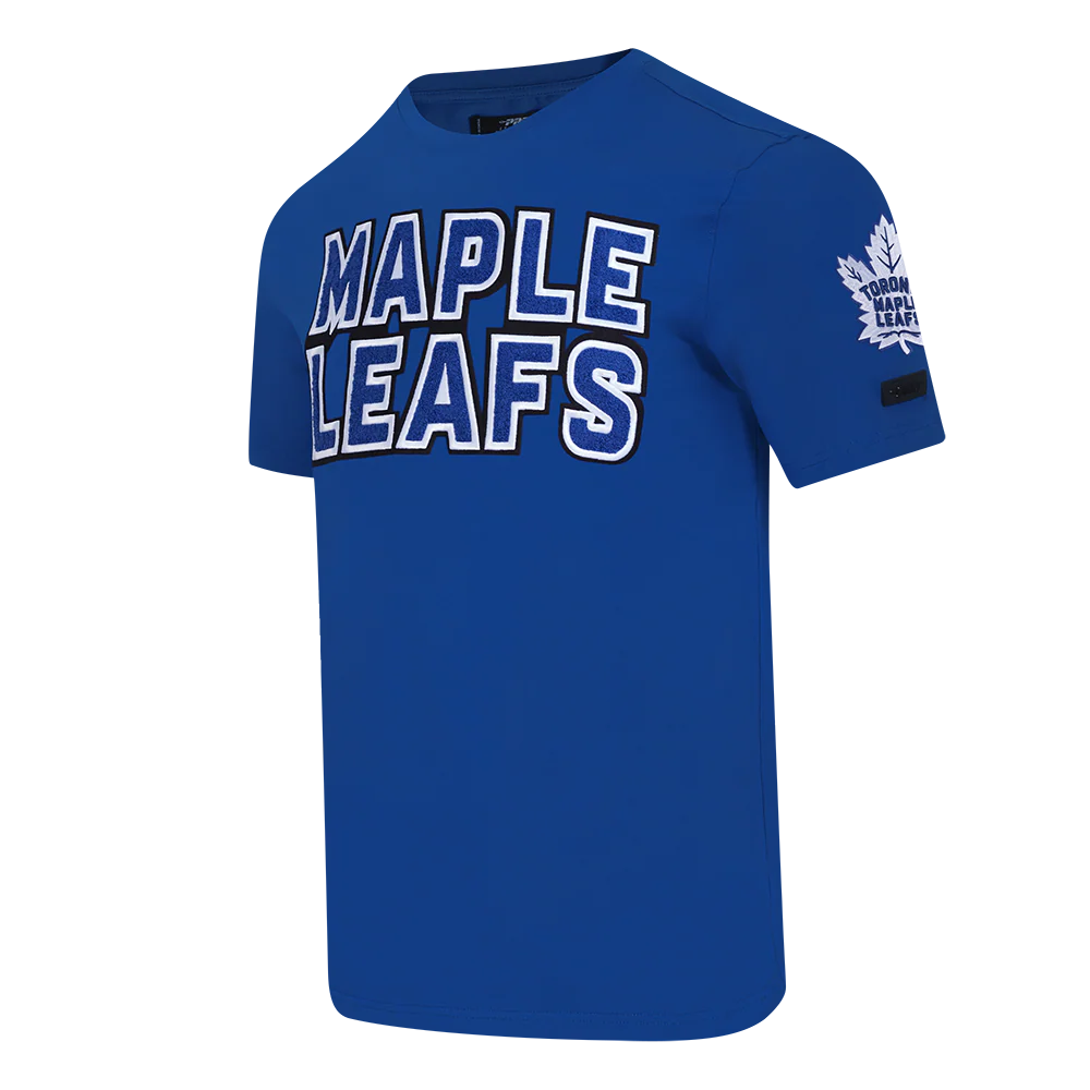 NHL TORONTO MAPLE LEAFS CLASSIC CHENILLE SINGLE JERSEY TEE (DODGER BLUE) - Image 4