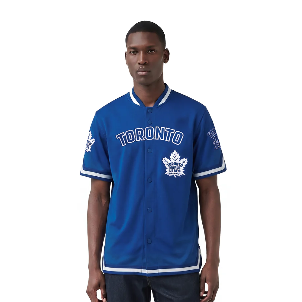 NHL TORONTO MAPLE LEAFS CLASSIC MEN'S WARM UP JACKET (DODGER BLUE)
