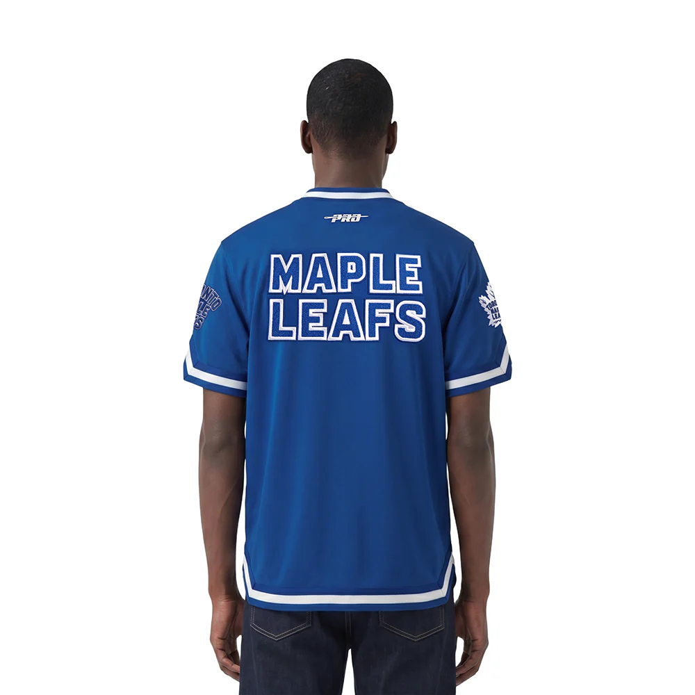 NHL TORONTO MAPLE LEAFS CLASSIC MEN'S WARM UP JACKET (DODGER BLUE) - Image 2