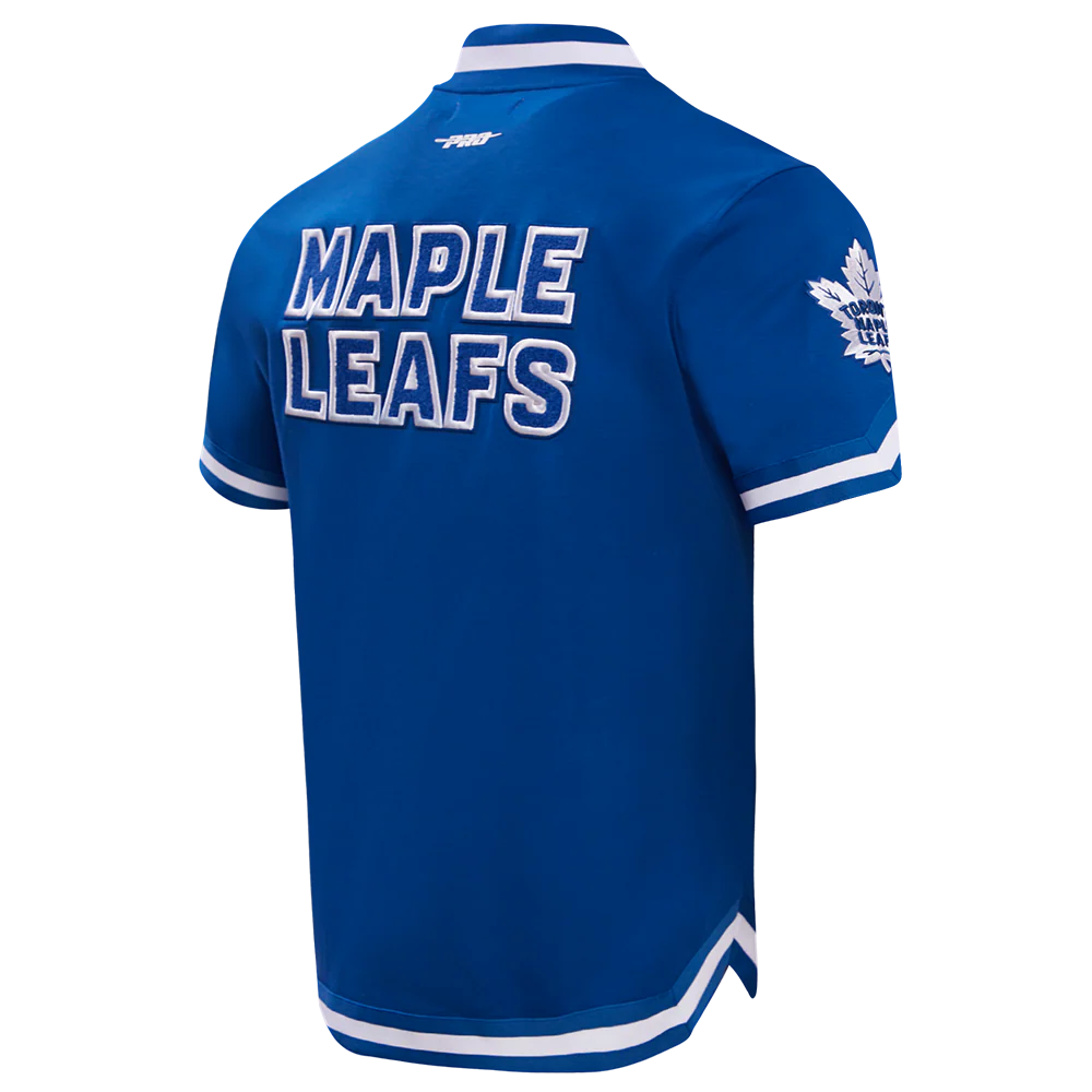 NHL TORONTO MAPLE LEAFS CLASSIC MEN'S WARM UP JACKET (DODGER BLUE) - Image 5