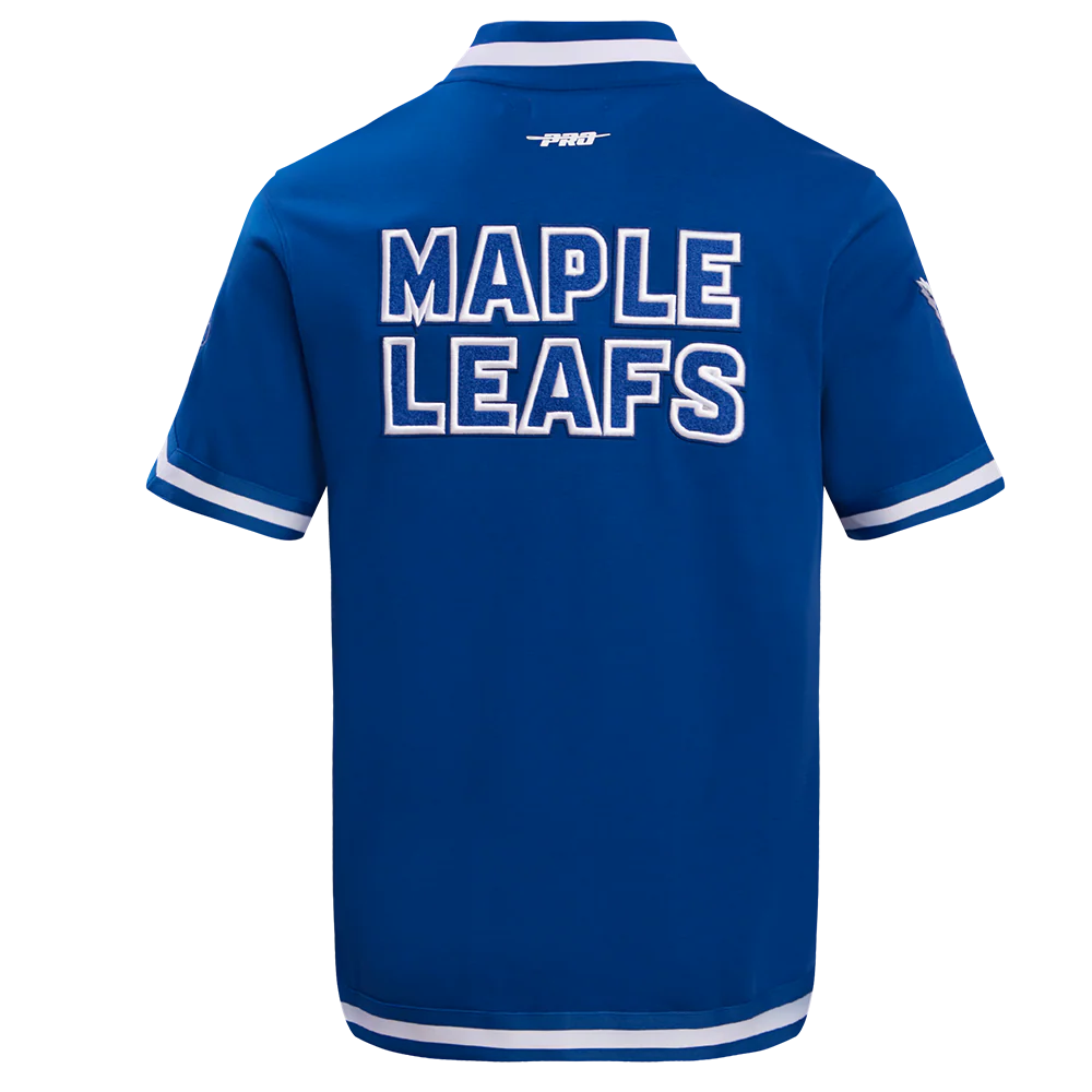 NHL TORONTO MAPLE LEAFS CLASSIC MEN'S WARM UP JACKET (DODGER BLUE) - Image 6