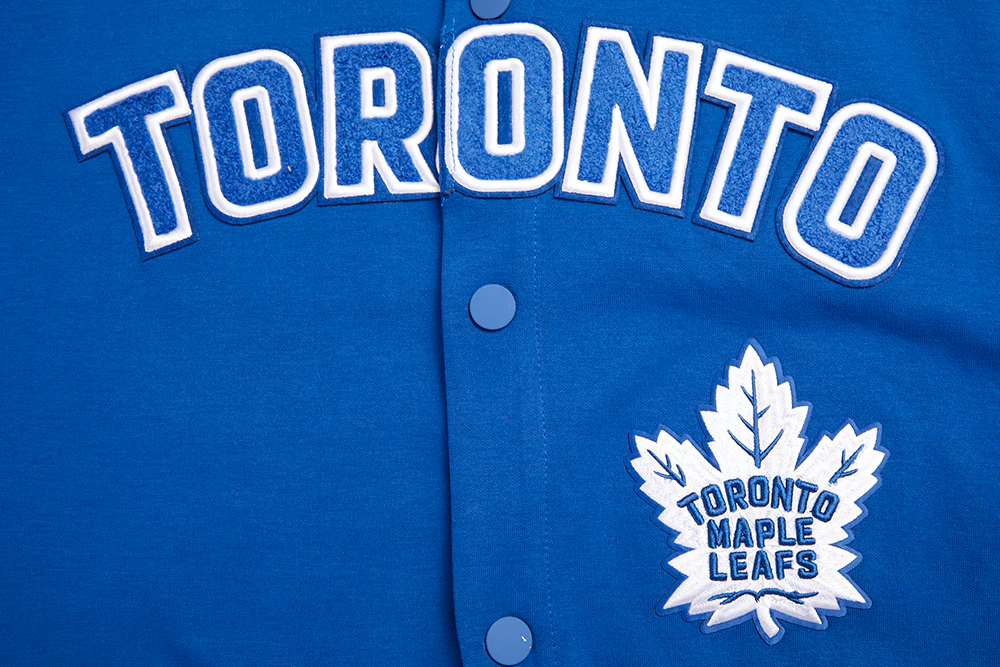 NHL TORONTO MAPLE LEAFS CLASSIC MEN'S WARM UP JACKET (DODGER BLUE) - Image 8
