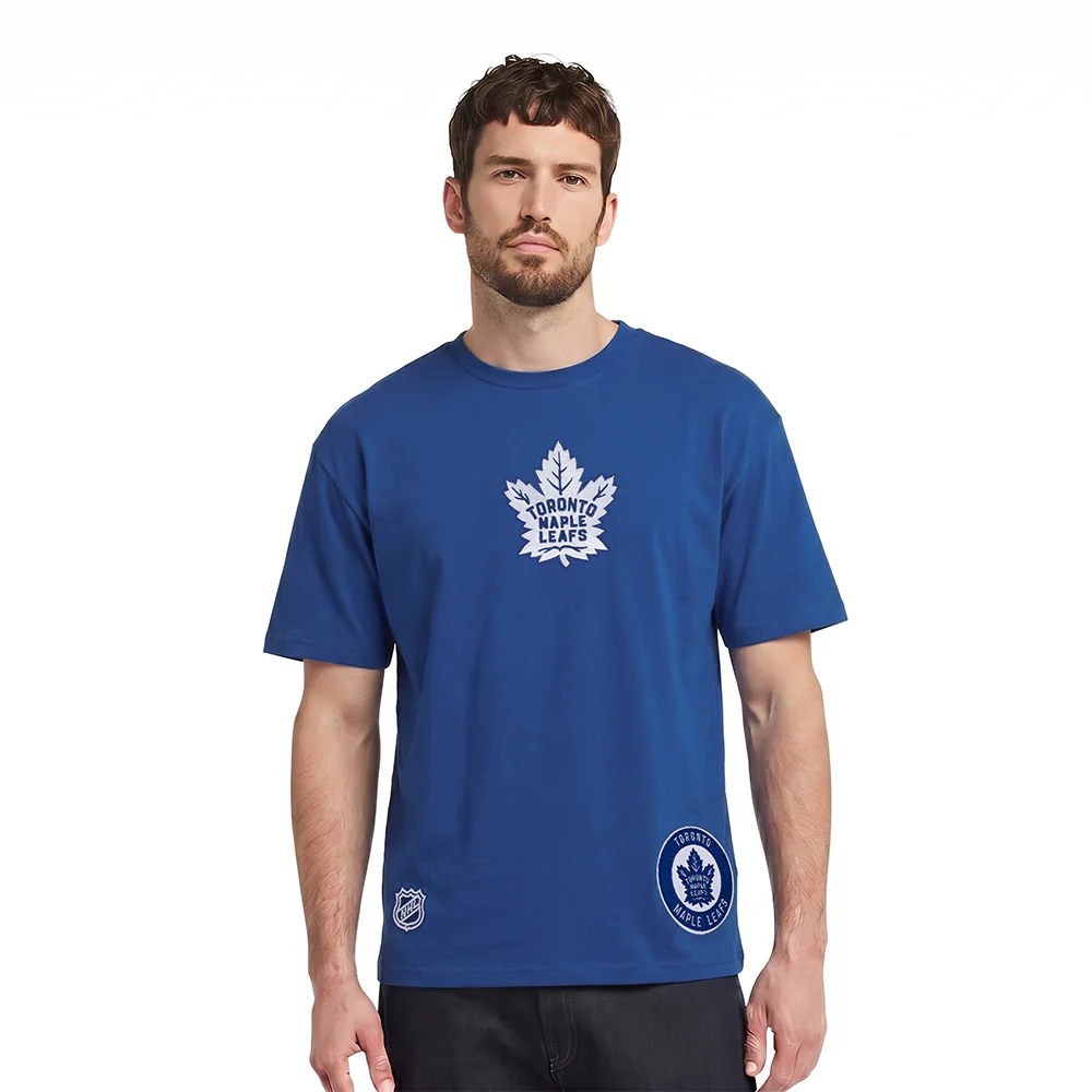 NHL TORONTO MAPLE LEAFS WINGSPAN MEN'S CJ DROP SHOULDER TEE (DODGER BLUE) - Image 2