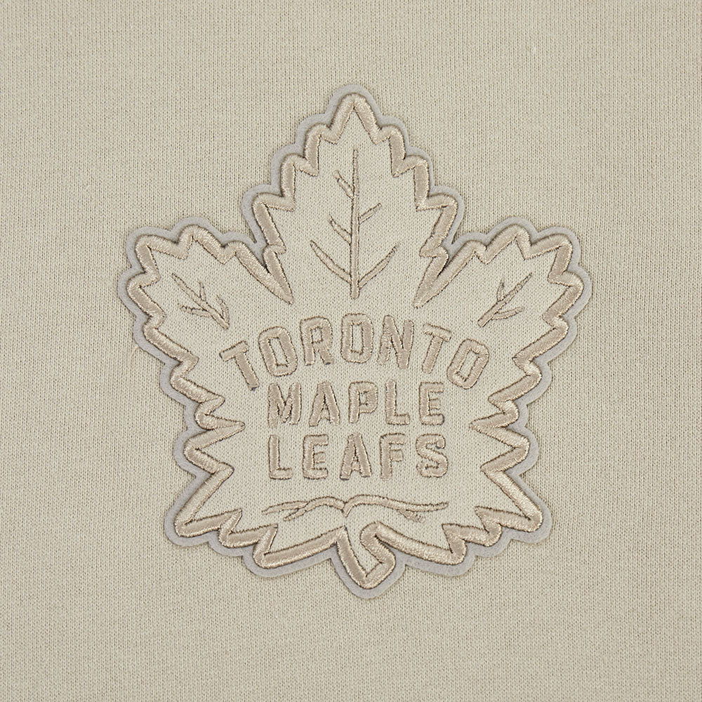 NHL TORONTO MAPLE LEAFS NEUTRAL MEN'S DROP SHOULDER FLC PO HOODIE (TAUPE) - Image 5