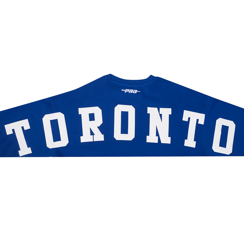 NHL TORONTO MAPLE LEAFS WINGSPAN MEN'S DROP SHOULDER FLC CREWNECK (DODGER BLUE) - Image 13
