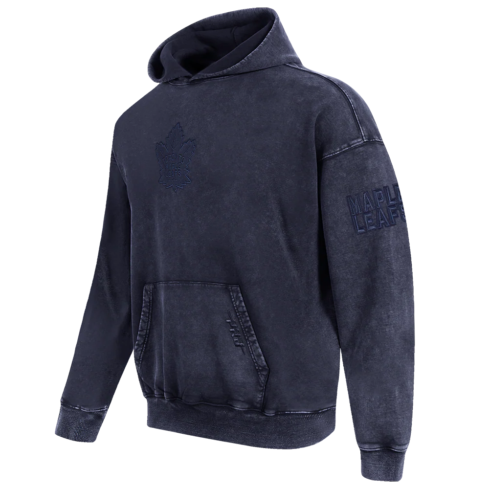 NHL TORONTO MAPLE LEAFS WASHED CLASSIC MEN'S ENZYME WASH DROP SHOULD (WASHED MIDNIGHT NAVY) - Image 2
