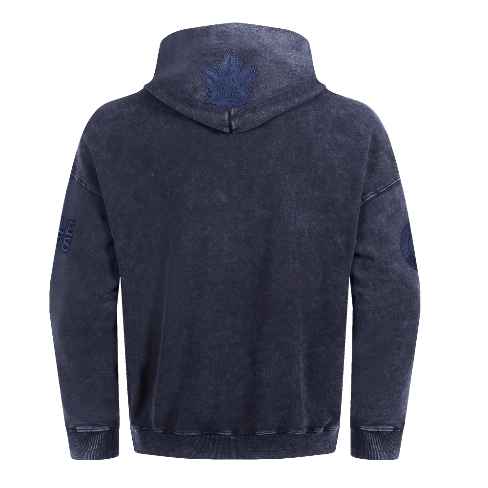 NHL TORONTO MAPLE LEAFS WASHED CLASSIC MEN'S ENZYME WASH DROP SHOULD (WASHED MIDNIGHT NAVY) - Image 3