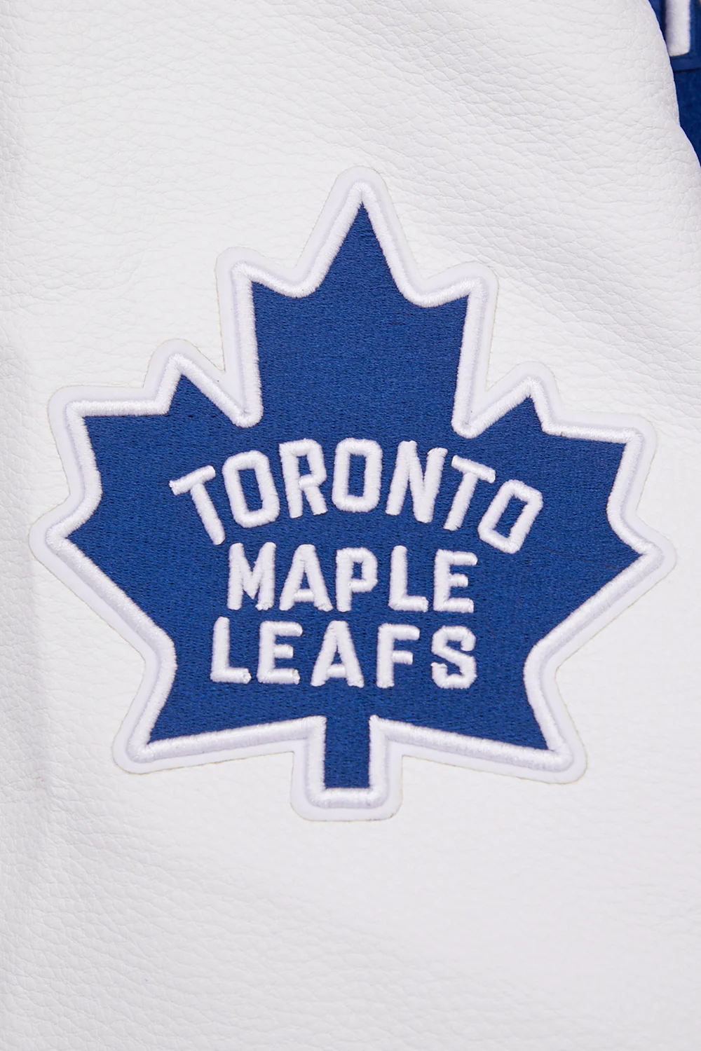 NHL TORONTO MAPLE LEAFS RETRO CLASSIC MEN'S RIB WOOL VARSITY JACKET (DODGER BLUE/WHITE) - Image 9