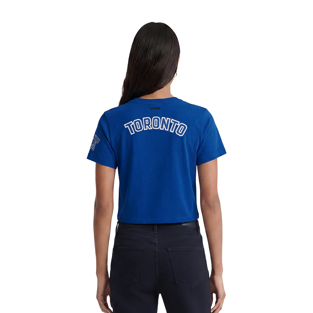 NHL TORONTO MAPLE LEAFS CLASSIC WOMEN'S SJ BOXY TEE (DODGER BLUE) - Image 2
