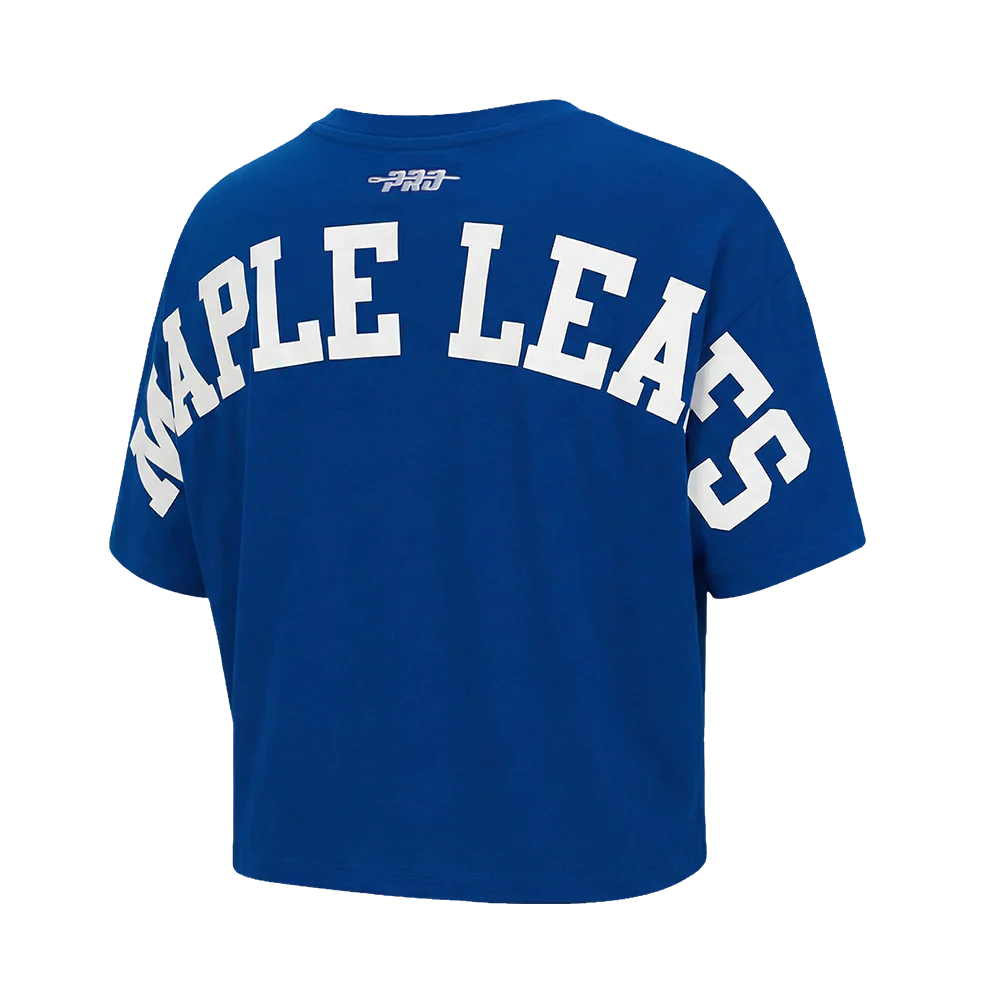 NHL TORONTO MAPLE LEAFS WINGSPAN WOMEN'S SJ BOXY TEE (DODGER BLUE) - Image 4