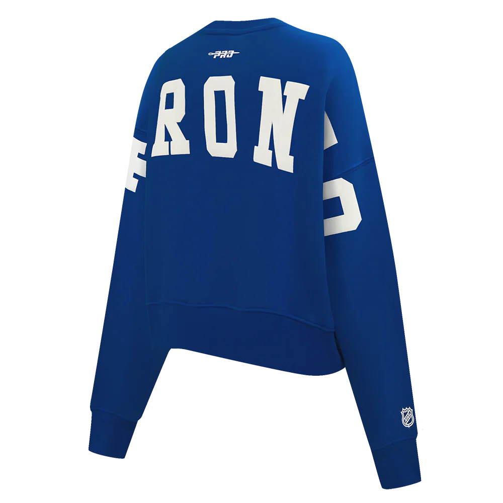 NHL TORONTO MAPLE LEAFS WINGSPAN WOMEN'S FLC CREWNECK (DODGER BLUE) - Image 10