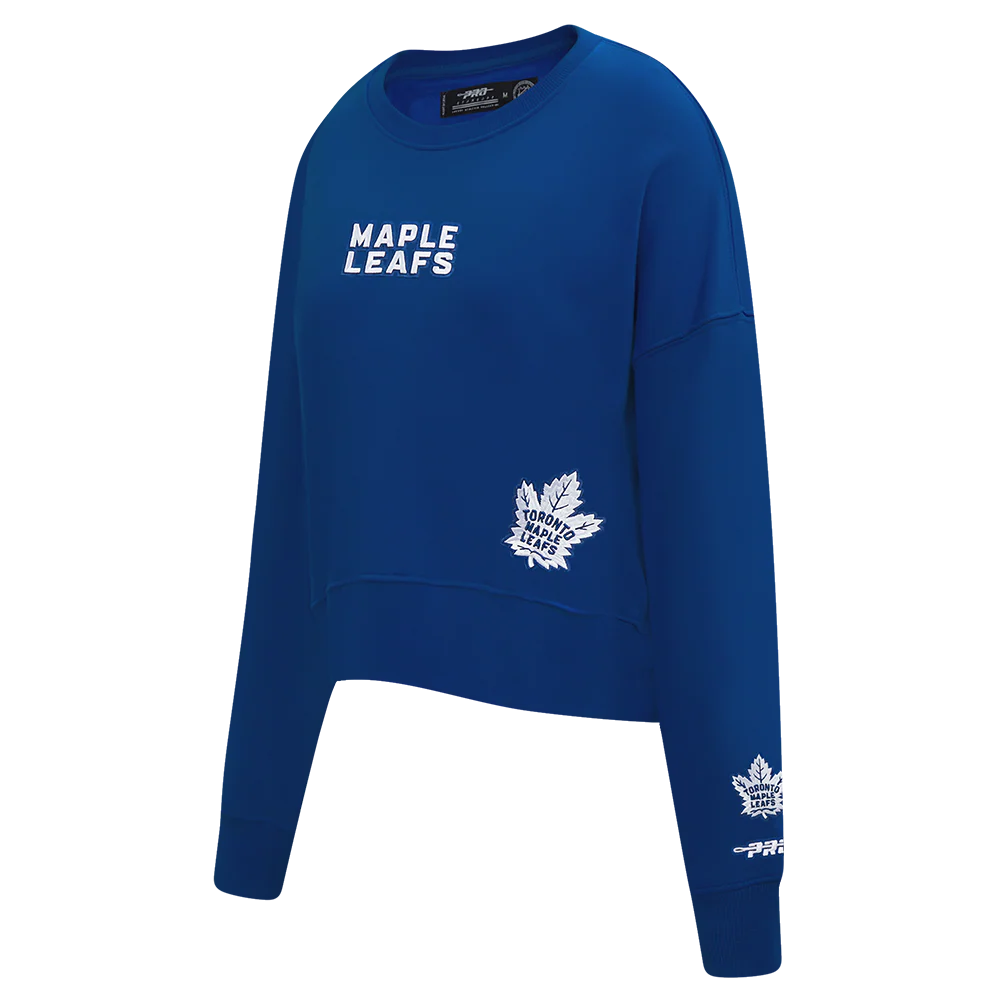 NHL TORONTO MAPLE LEAFS WINGSPAN WOMEN'S FLC CREWNECK (DODGER BLUE) - Image 5
