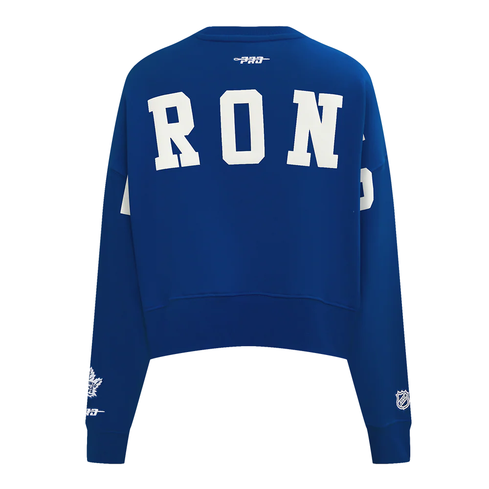 NHL TORONTO MAPLE LEAFS WINGSPAN WOMEN'S FLC CREWNECK (DODGER BLUE) - Image 7