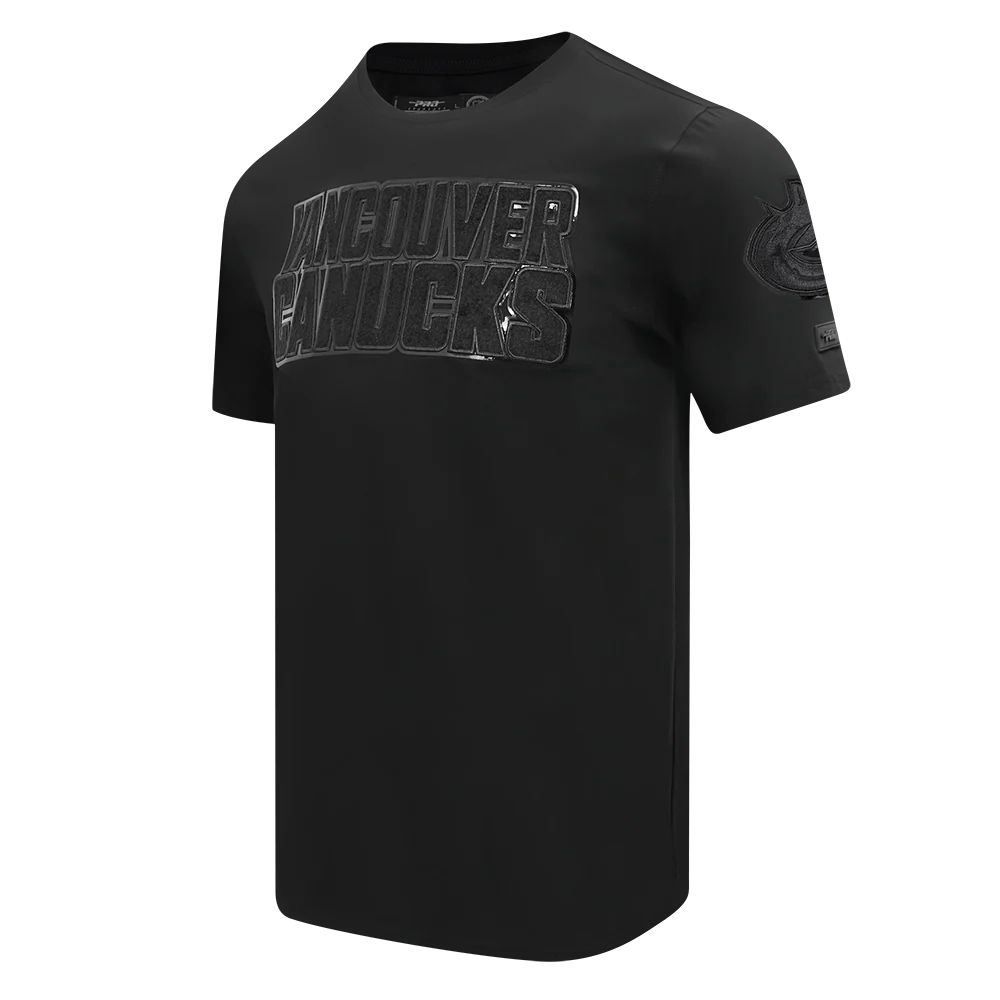 NHL VANCOUVER CANUCKS CLASSIC TRIPLE BLACK MEN'S MEN'S SJ TEE (TRIPLE BLACK) - Image 4