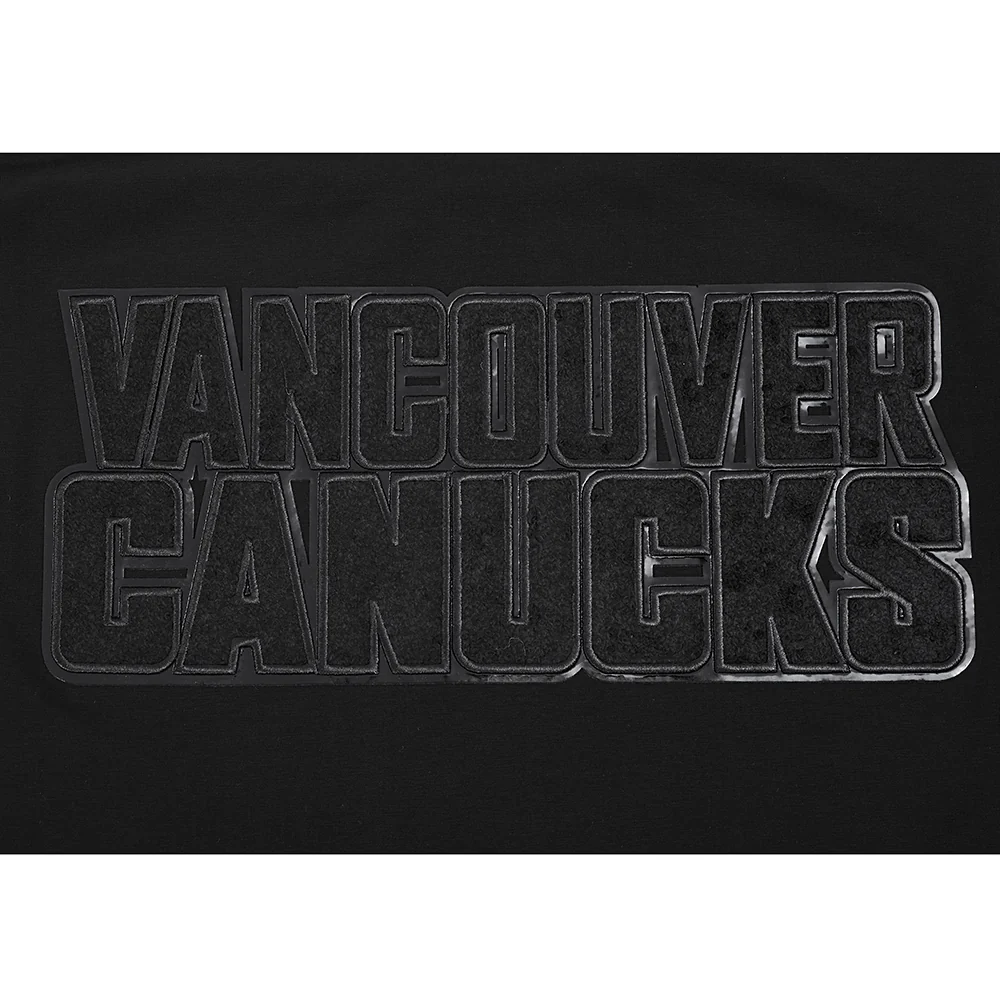 NHL VANCOUVER CANUCKS CLASSIC TRIPLE BLACK MEN'S MEN'S SJ TEE (TRIPLE BLACK) - Image 7