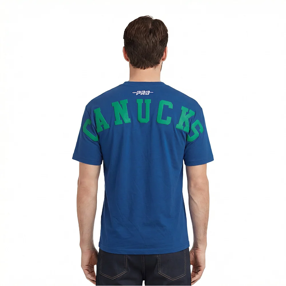 NHL VANCOUVER CANUCKS WINGSPAN MEN'S CJ DROP SHOULDER TEE (DODGER BLUE)
